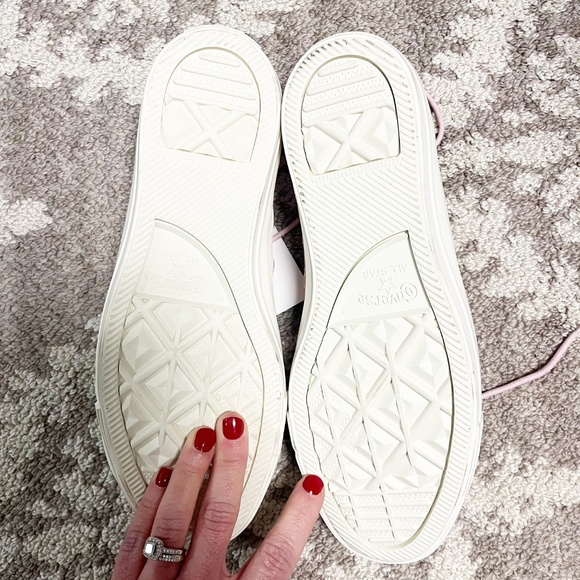 Converse Chuck Taylor AllStar Low Top Frilly Thrills Suede Sneaker Pink Size 8.5 - Picture 8 of 9